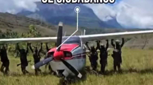 FANB inutilizó aeronave proveniente de Guyana que ingresó ilegalmente al país