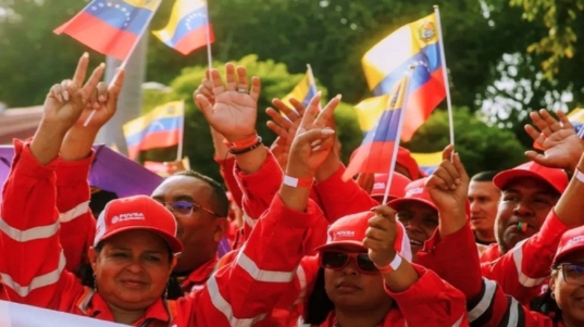 Trabajadores petroleros marchan en respaldo a Proyecto de Reforma de Ley Orgánica de Hidrocarburos