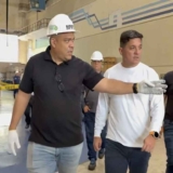 inspecciona avances en la Central Hidroeléctrica Leonardo Ruiz Pineda