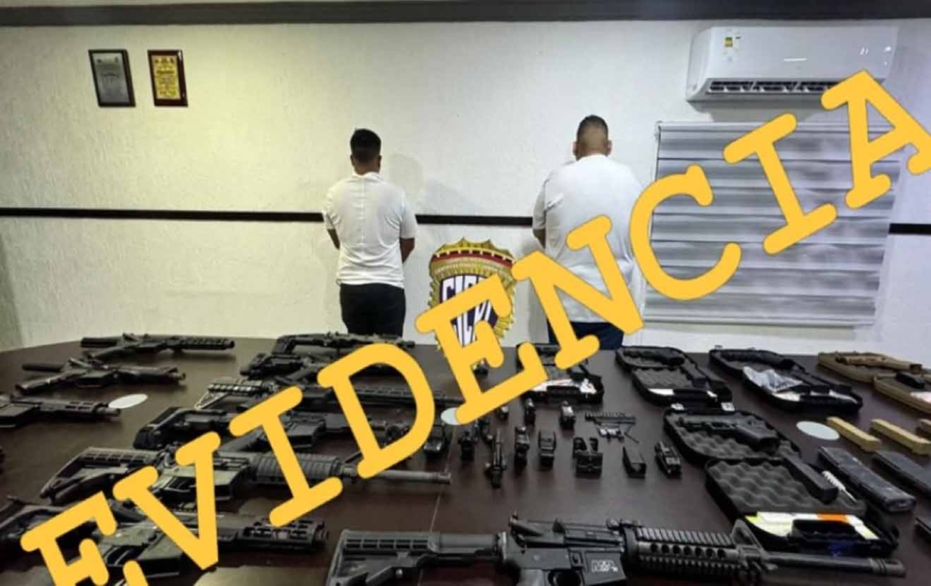 CICPC detuvo dos hombres por comercializar y distribuir material bélico