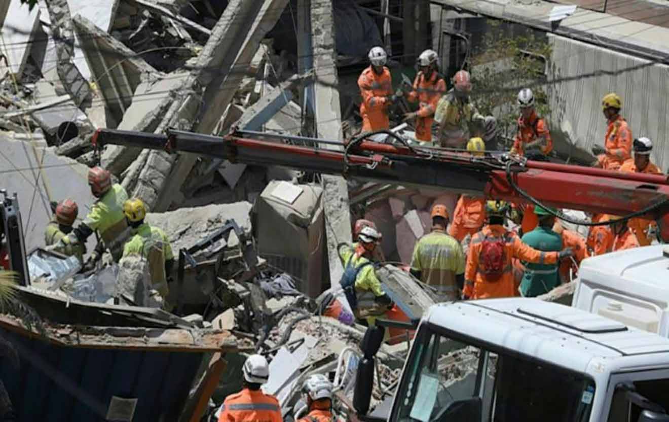 Mueren 12 personas por derrumbe de residencia de ancianos en Brasil