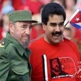 Fidel y Maduro