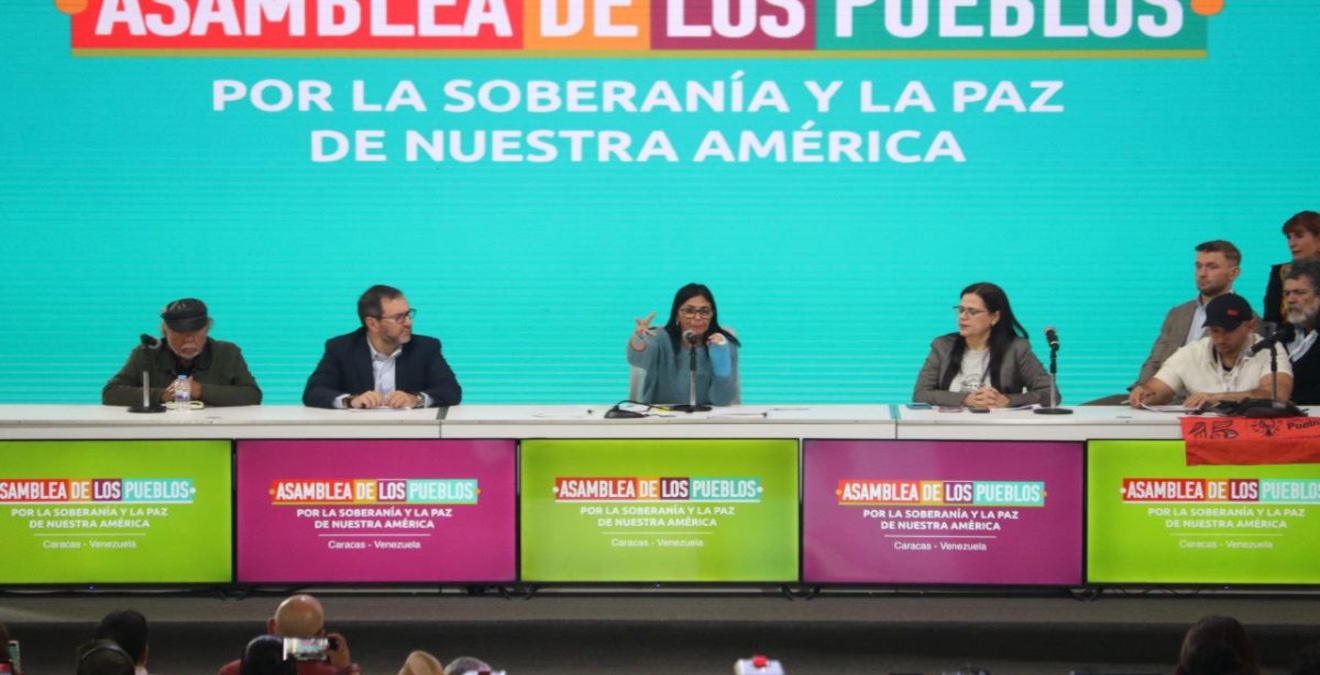 Vicepresidenta Delcy Rodríguez clausura Asamblea de los Pueblos por la Soberanía de Nuestra América