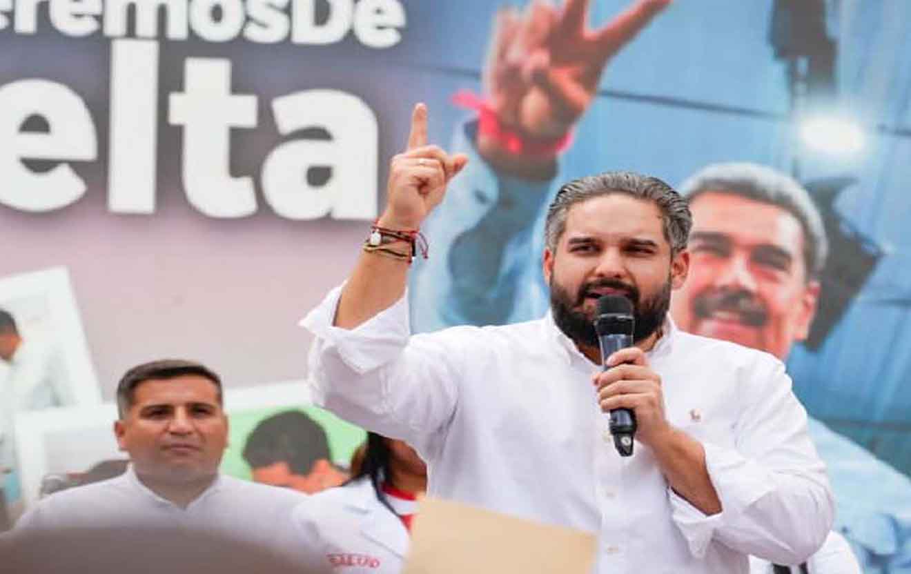 Nicolás Maduro Guerra ante la sede de la ONU en Caracas