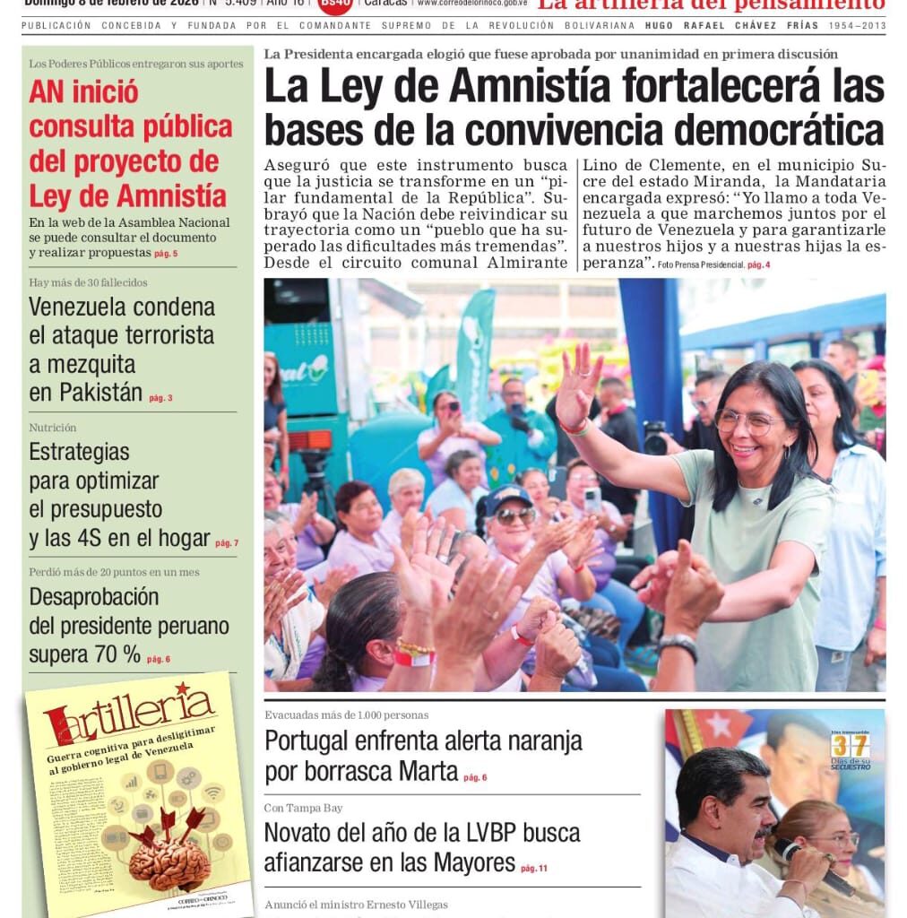 Edición Impresa Correo del Orinoco N° 5.409