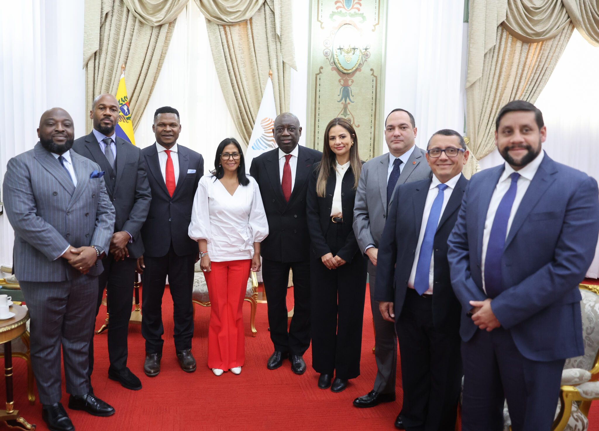 Presidenta (E) Delcy Rodríguez se reúne en Caracas con altos representantes de la Cámara Africana de Energía